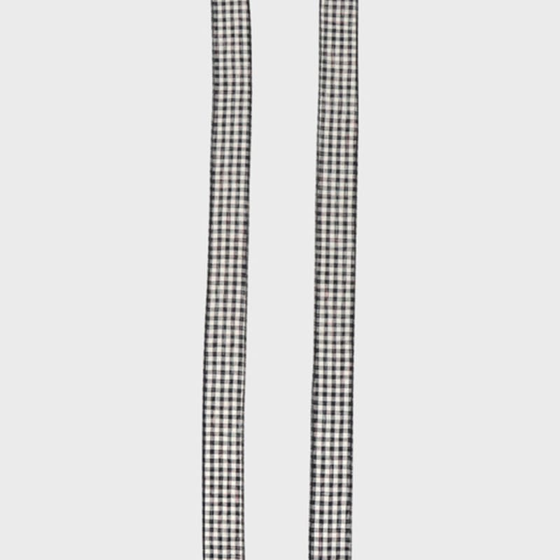 

Eireve GINGHAM CHECK LONG SCARF (BLACK) black