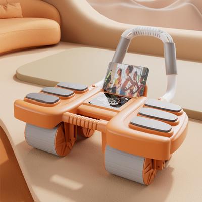 Yousheng Břišní kolečko s automatickým odskokem Podpora loktů Muži Ženy Cvičení středu těla 4 kolečka Břišní posilovač Trenažér Fitness vybavení