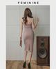 2019 Sommer Koreanisches Spitzen-Hosenträgerkleid – Slim Fit OL-Stil