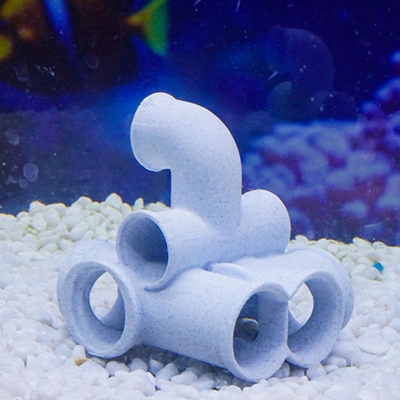 Artistic Marble Styles Fishtank Ornament Shelter Place For Pet Fish And Shrimp Underwater Hideouts Landscape
