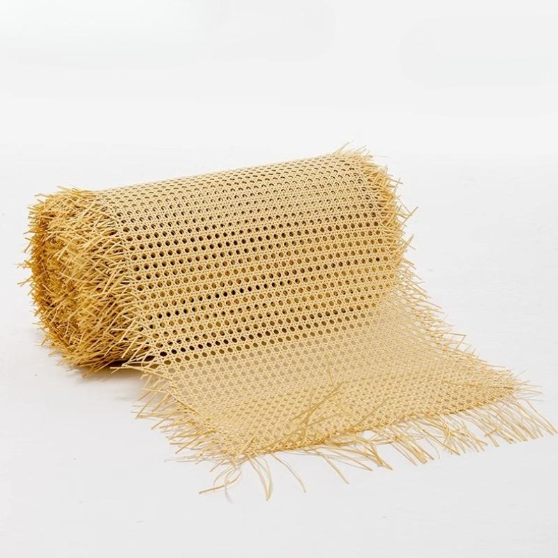 Rattanowy pleciony materiał Plastikowa siatka PE Sześciokątny Imitacja rattanu do drzwi szafki Dekor meble Narzędzia do naprawy Ręczne DIY