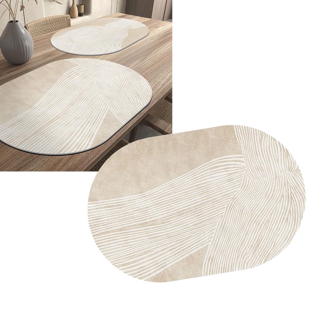 Heat Resistant Placemat Faux Leather Waterproof Oil Resistant Dinner Table Plate Mat for Kitchen Table Type 1