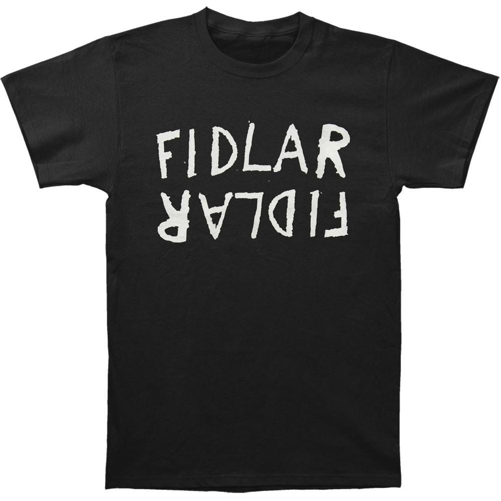 Men's Fidlar Flipped Logo T-shirt  Black