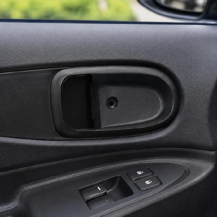 Recessed Interior Door Handle Surround Trim, Black Engineering Plastic for Worn or Damaged Frame Replacement Task 82611-2D000 82621-2D000