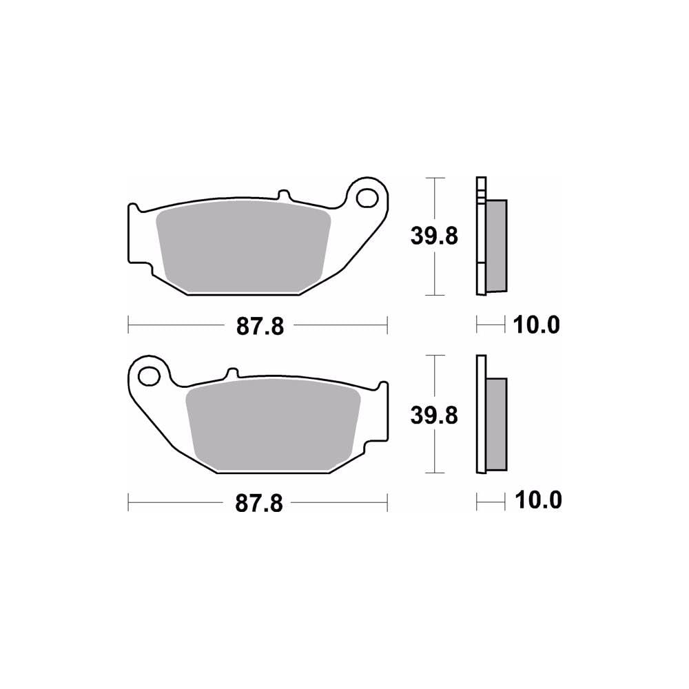 Brembo Serie Oro Brake Pads CC 07HO61CC