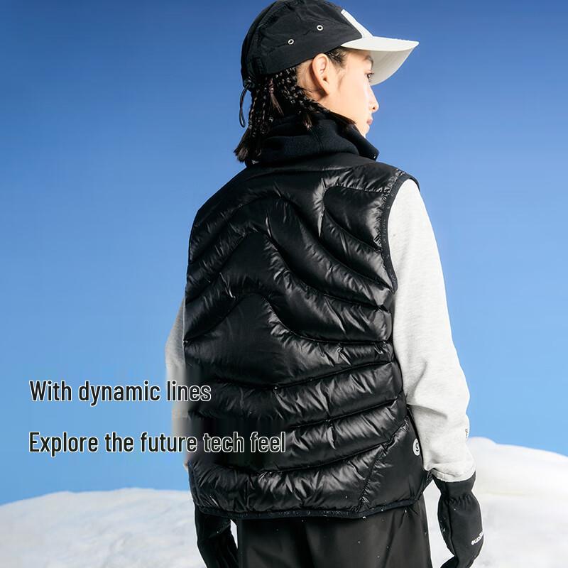 onmygame Boys  Black Warrior Sports Down Vest 160