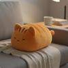 Cat Stuffed Pillow Cute Design Adorable Feline Toy Soft Hug for Kids Orange
