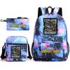 Abstract foreign Shanhaijing children's schoolbag tongtongsahur cartoon primary school student backpack three-piece set L