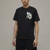 Y-3 SS23 Letter Logo Print Lässiges Rundhals-Kurzarm-T-Shirt Unisex T-Shirts Schwarz IM1790