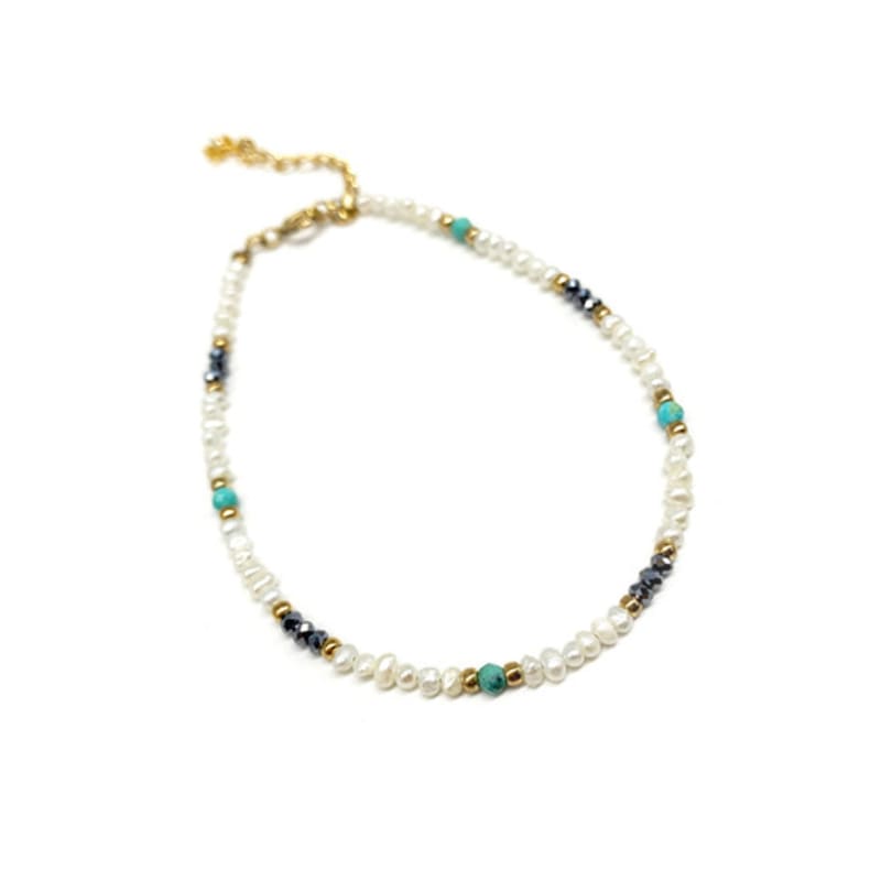 

al rischa by Lupo Rabat Pearl & Turquoise bracelet single type