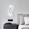 Curved Spiral Design LED Wall Lamp for Bedroom Bedside Corridor Living Room Staircase Corridor Lighting Fixtures