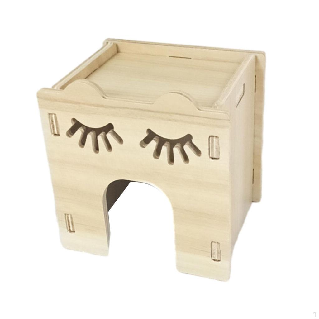 Wooden Hamster House - Perfect Hideaway for Small Pets