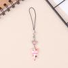Cat Pendant Cat Phone Strap Cellphone Chain Anti Lost Y2K Phone Charm Key Ring Heart Phone Lanyard Backpack Ornament