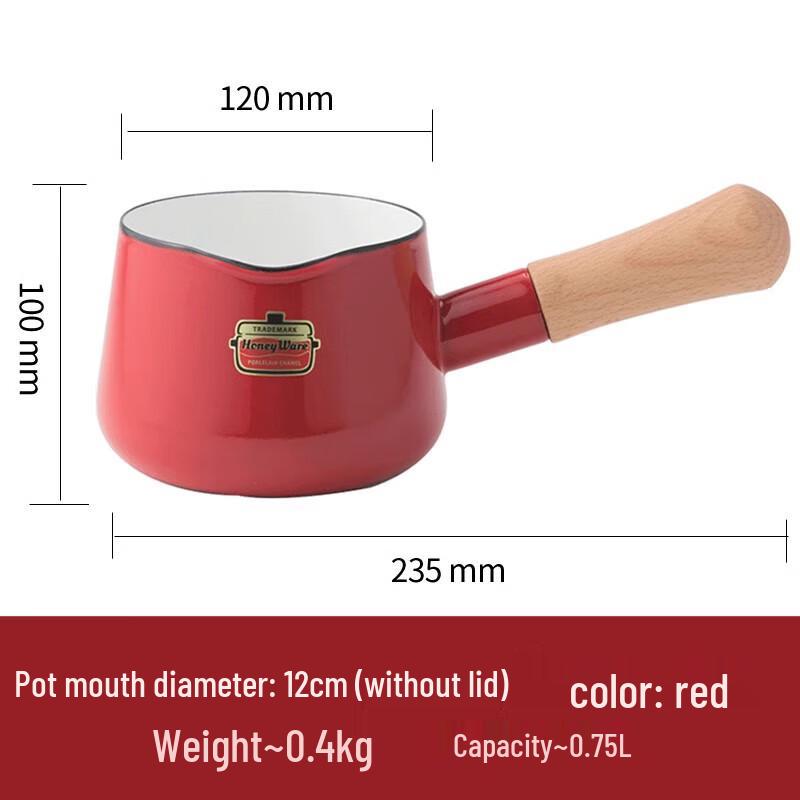 FUJIHORO SD-12M.R Enamel Pot