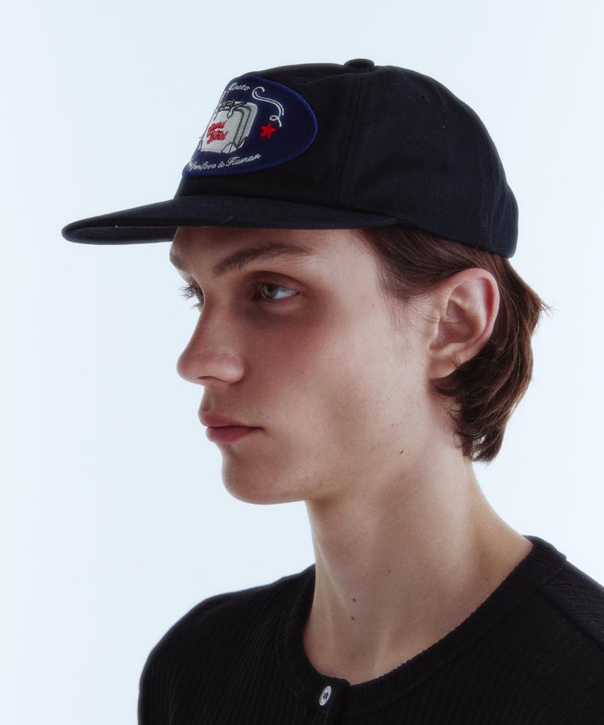 KINETO Grand Hotel Embroidered Ball Cap_Black