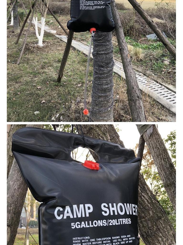 40L Solar Shower Bag for Camping & Outdoors