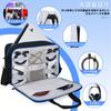 AKOZLIN PS5 Storage Protective Case for Travel Carrying Multifunctional Shoulder Bag for Controller Large Black Blue Bag, PS5/PS4, Bag, Travel,
