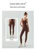 Women's Long Yoga Vest with Chest Pad, U-Neck, Tight-Fit, Beautiful Back, Sleeveless Fitness Sports Top