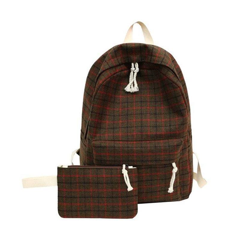 checkered school bolsa