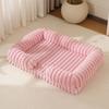 Winter Warm Large Dog Bed Plush Pet Nest with Insulated Mat for Cozy Indoor Sleeping