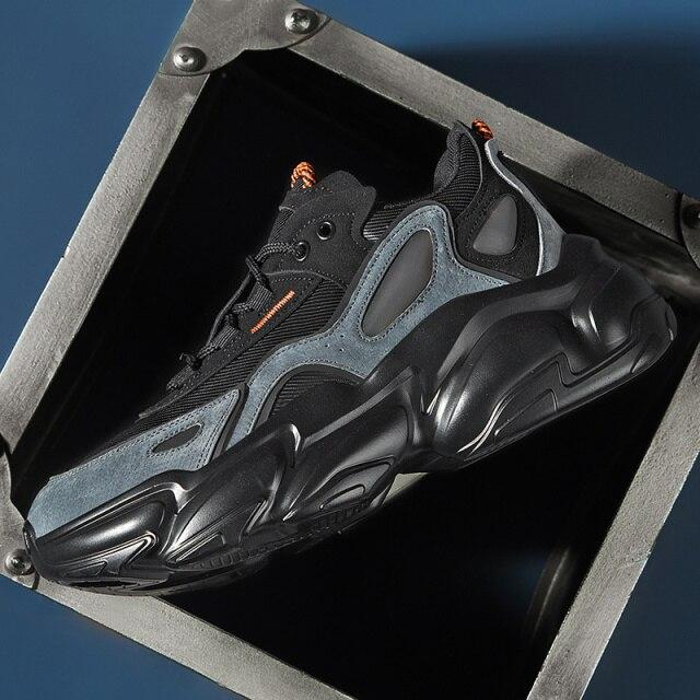 Schwarze Samurai Dicksohlige Alte Schuhe Herren Retro Ins Funktion Erhöhte Sportschuhe Herren Freizeit Schwarze Schuhe Trend Herrenschuhe