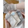 Women's Thin Cotton Love Bow Embroidery Color Collision Mesh Breathable Tube Stack Socks