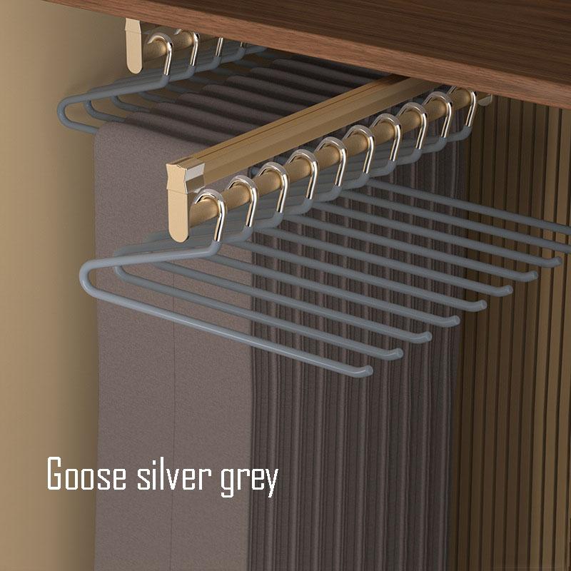10PCS Goose Type Pants Rack Household Hanger Special Traceless Non-slip Goose Shaped Z Word Short Wardrobe Storage Artifact