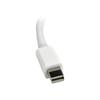 Adaptateur / convertisseur Mini DisplayPort à VGA - Convertisseur vidéo Mini DP vers VGA - M/F - 1920 x 1200 - Blanc - MDP2VGAW
