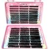 54Row 30D-100D 5D Fluffy Thick Lashes Clusters 9-16mmMix Wispy Individual Lashes Extensions Clusters DIY Makeup False Eyelashes