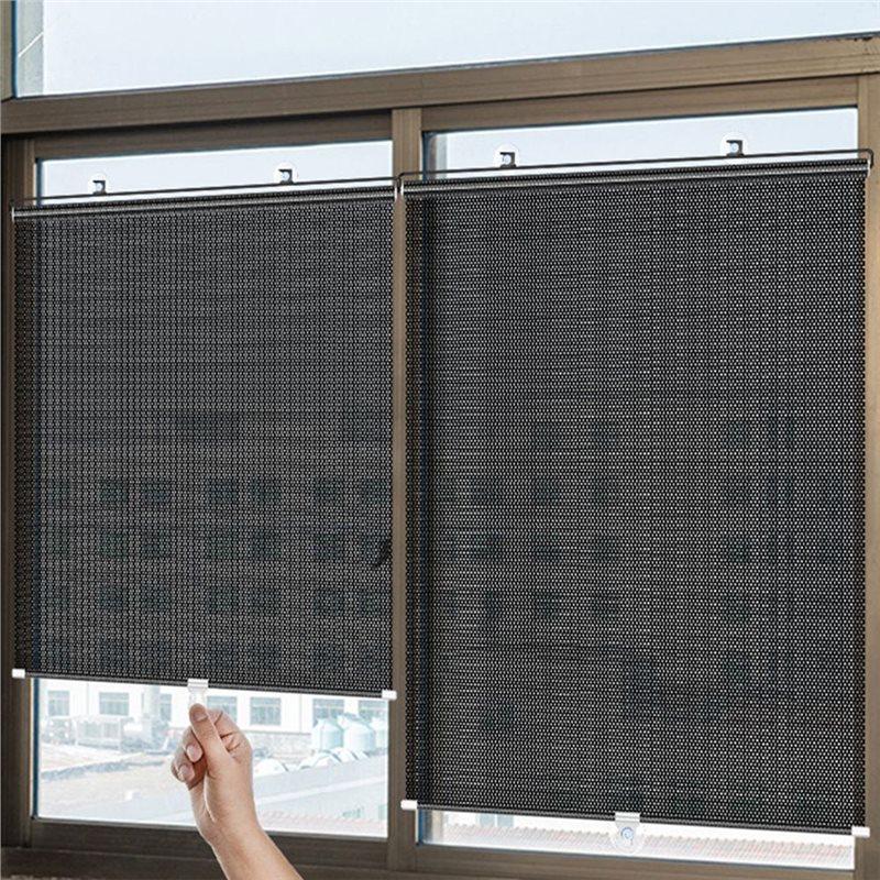 Premium-Universal Roller Blinds Blackout Curtain Punch-Free For Car Bedroom Kitchen Office Window Nail-Free Sun-Shading Curtain