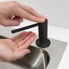 Matte Black Kitchen Sink Soap Dispenser, Press-Type, 500ml Capacity, Brass-Plated Threaded Tube