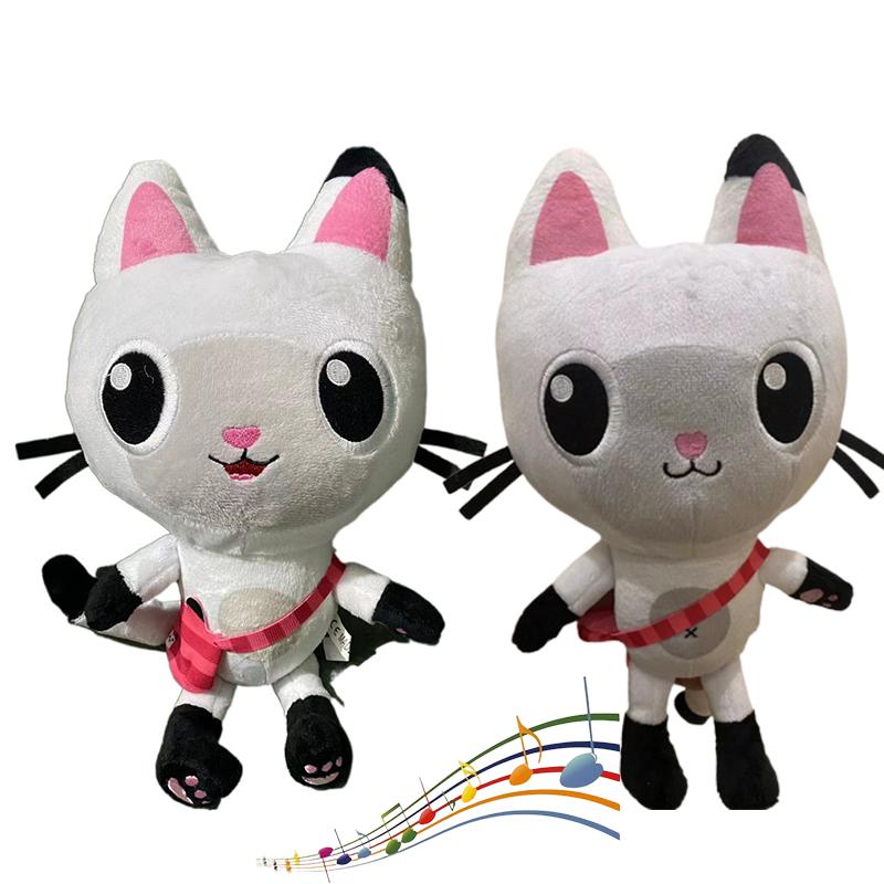 Dollhouse Music Gabbys Plush Toy Cartoon Stuffed Cat Plushie Doll Kids Gifts