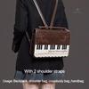 Nueva Bolso de Hombro Piano Vintage Y2k para Mujer Bolso Cruzado Marrón para Niñas Bolsa Ita Transparente Mochila Personalizada Bolsos Estéticos