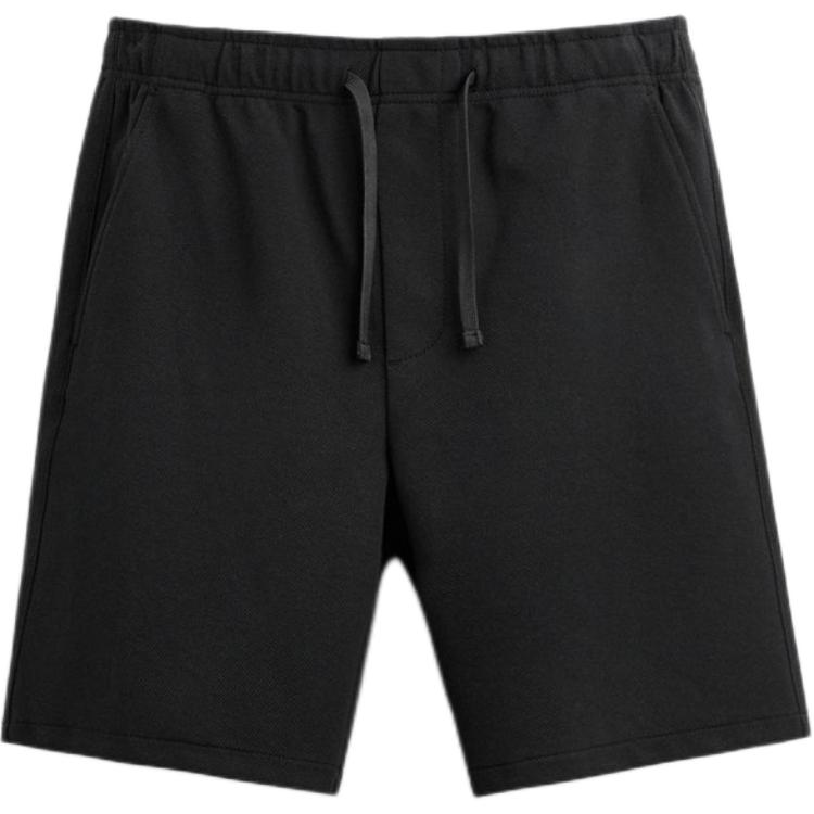 

Zara Loose Textured Soft Straight Casual Shorts Men shorts Black 7484308-800 S