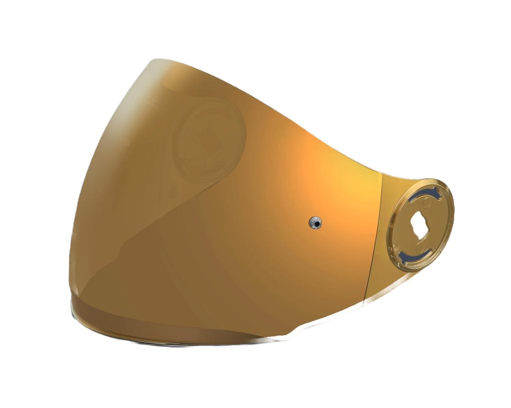 YAMAHA Motor Co., Ltd. ZENITH Shield, Mirror Gold, for YJ-22 Motorcycle Helmets (Product Code: 90791-46143)