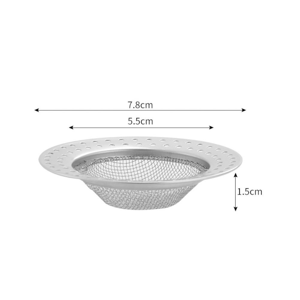 Kitchen Metal Sink Filter Mesh Floor Drain Net Food Slag Stopper Plug Shower Bathtub Hair Catcher Deodorant Drainer Cleaner Tool