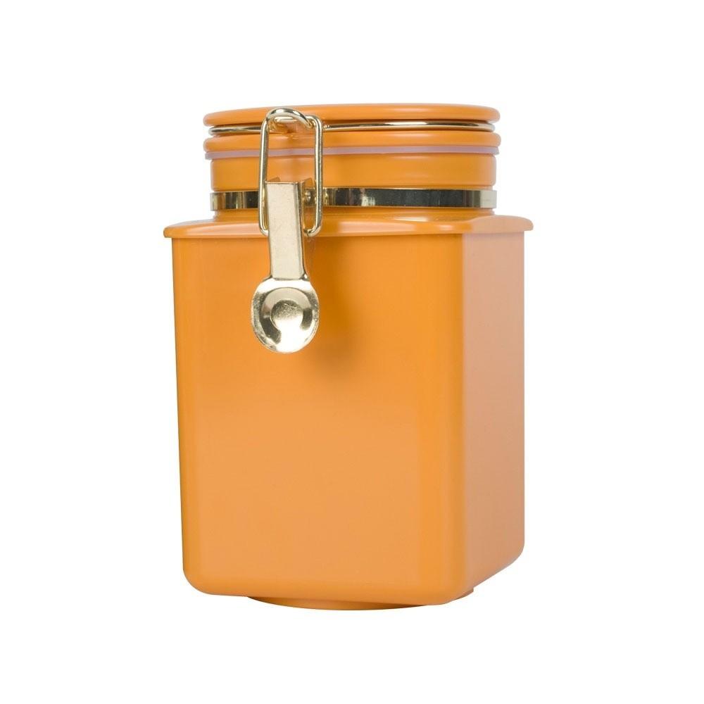 1.1L Airtight Canister Large Capacity Food Storage Container Tea Storage Jar Flour Storage оранжевый