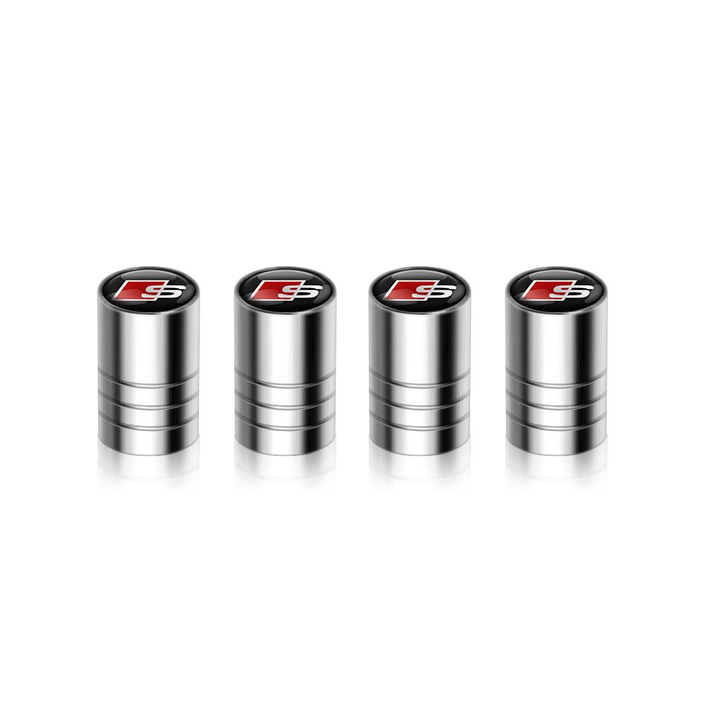 4Pcs Car Styling 3D Aluminum Metal Car Wheel Tire Air Valve Caps Cover For 4IYEJ A1 A3 A4 A5 A6 A7 A8 Q2 Q3 Q5 Q7 TT Sline S3 RS