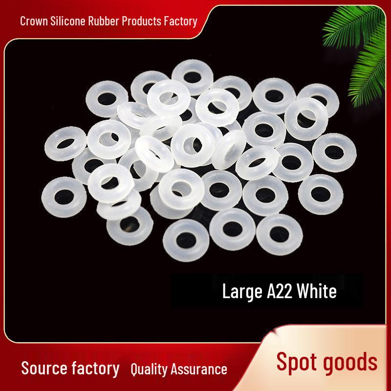50-Piece Jade Silicone Spacer Rings for Bracelets, Chains, and Necklaces