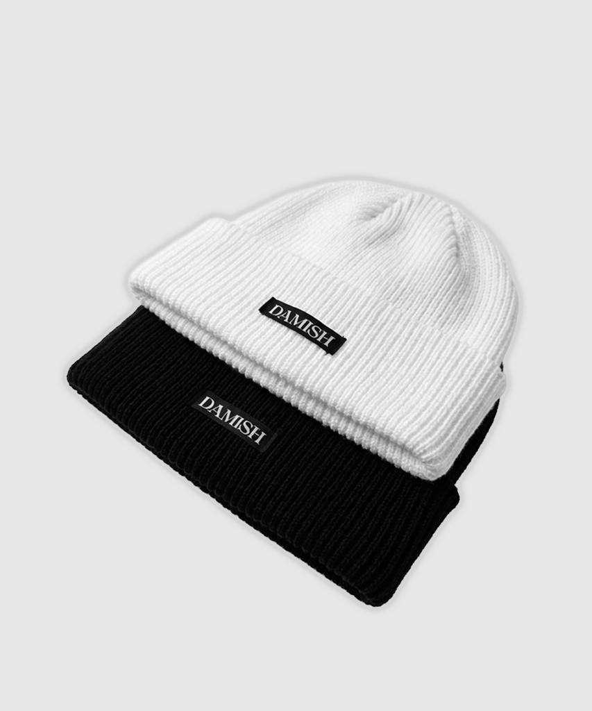 Damiswi Cross Metal Symbol Beanie_Black