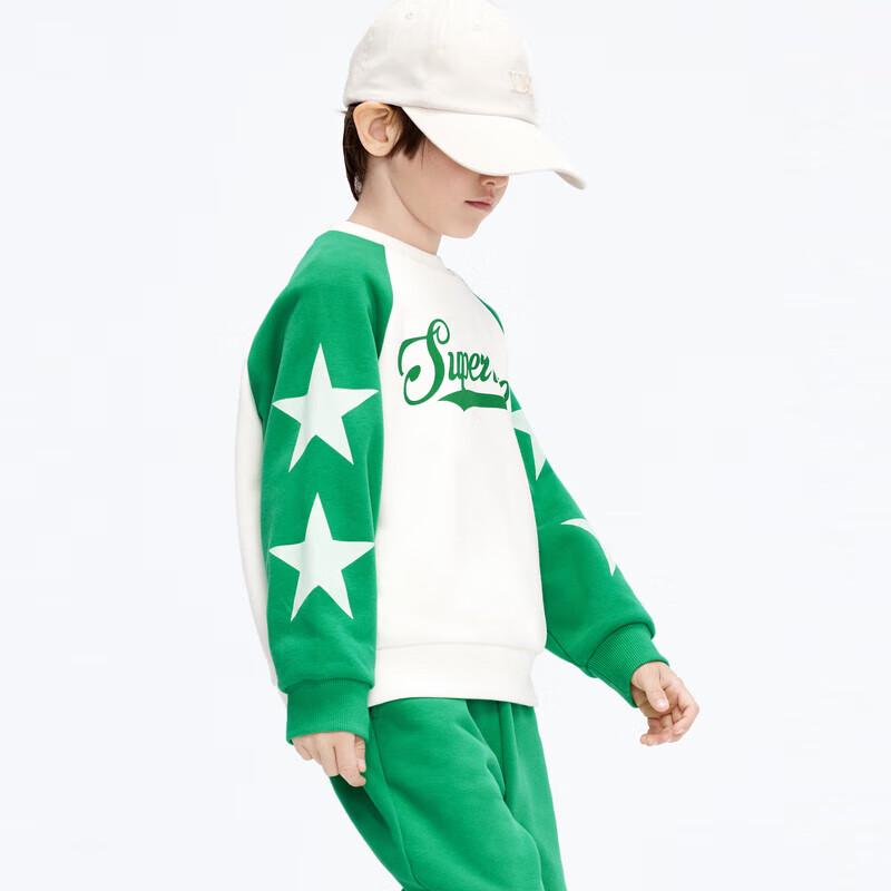 little MO&Co. Kids  Raglan Sleeve Sweatshirt 110