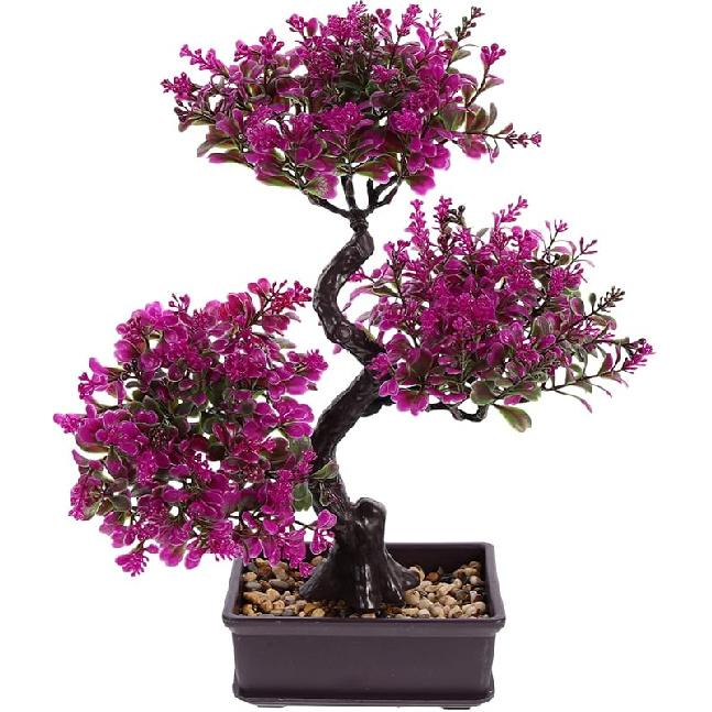 Artificial Bonsai Simulation Green Plants for Home Decoration Faux Potted Plants for Office and Garden No Maintenance Required