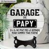 2D Flat Aluminum Garage Sign Metal Wall Decor Accessories for Home, Lover Gifts for Dad, Vintage Style Grandpa Home Decor, Father's Day Gift for