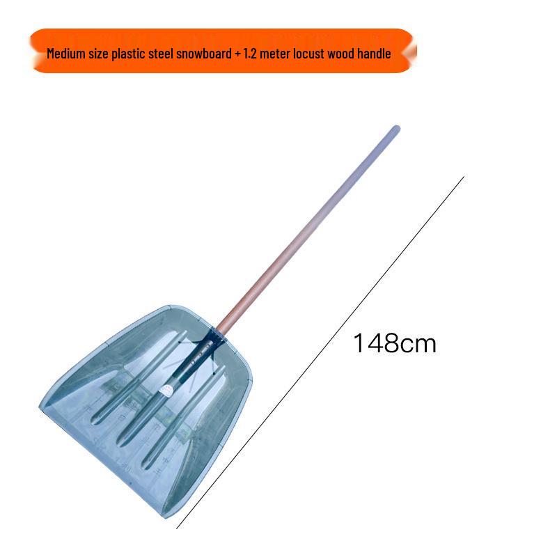 Large Thickened Tempered Plastic Snow & Grain Shovel