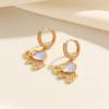 1 Pair Cute Small Elephant Dangle Earrings for Women Zirconia Earring Jewelry Wedding Party Accessories
