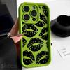 Black Lips Kiss Print Soft Silicone Phone Case For iPhone 16 15 Pro Max 14 13 12 11 Pro Max 7 8 15 Plus X XS XR Shockproof Cover
