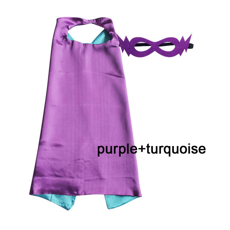 Kids Superhero Capes Plain Satin Solid Capes Boys Girls Birthday Party Favor Anime Cosplay