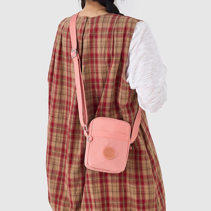 Borsa a Tracolla da Donna Multi-Scomparto in Nylon Idrorepellente Borsa a Spalla per Telefono Cellulare