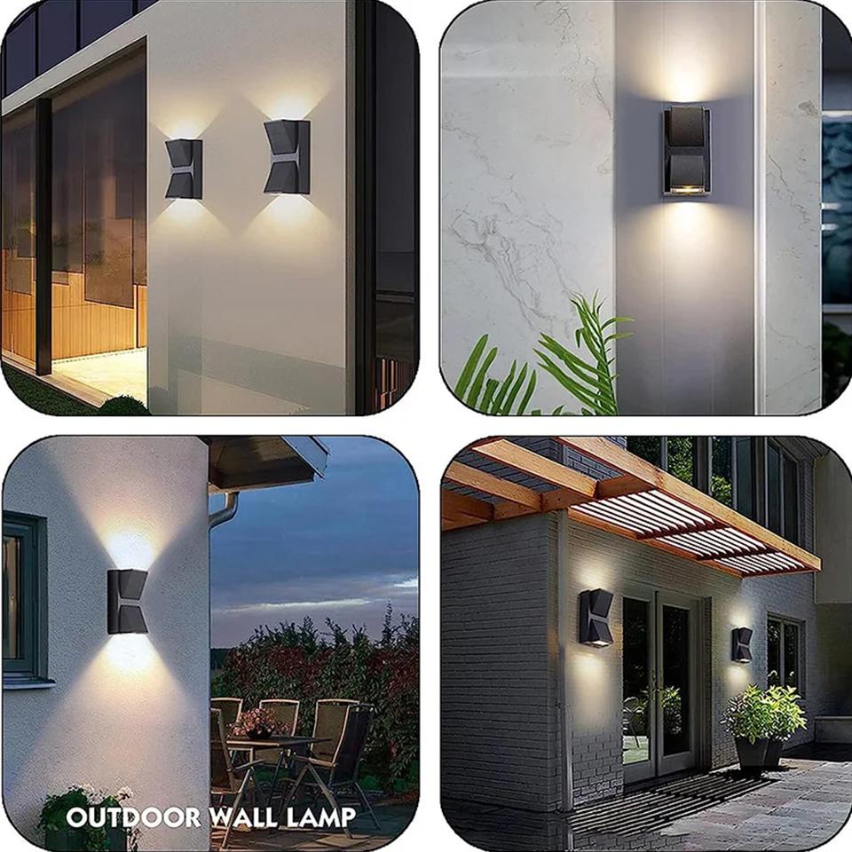 LED Wall Light Outdoor Waterproof IP66 Porch Garden Wall Lamp & Indoor Bedroom Bedside Decoration Lighting Lamp