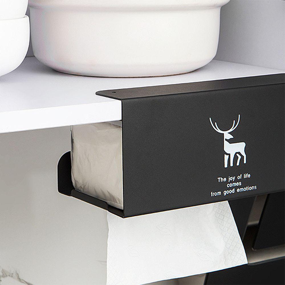 Without Punching Kitchen Paper Towel Holder Upside Down Drawer Storage Box  Household